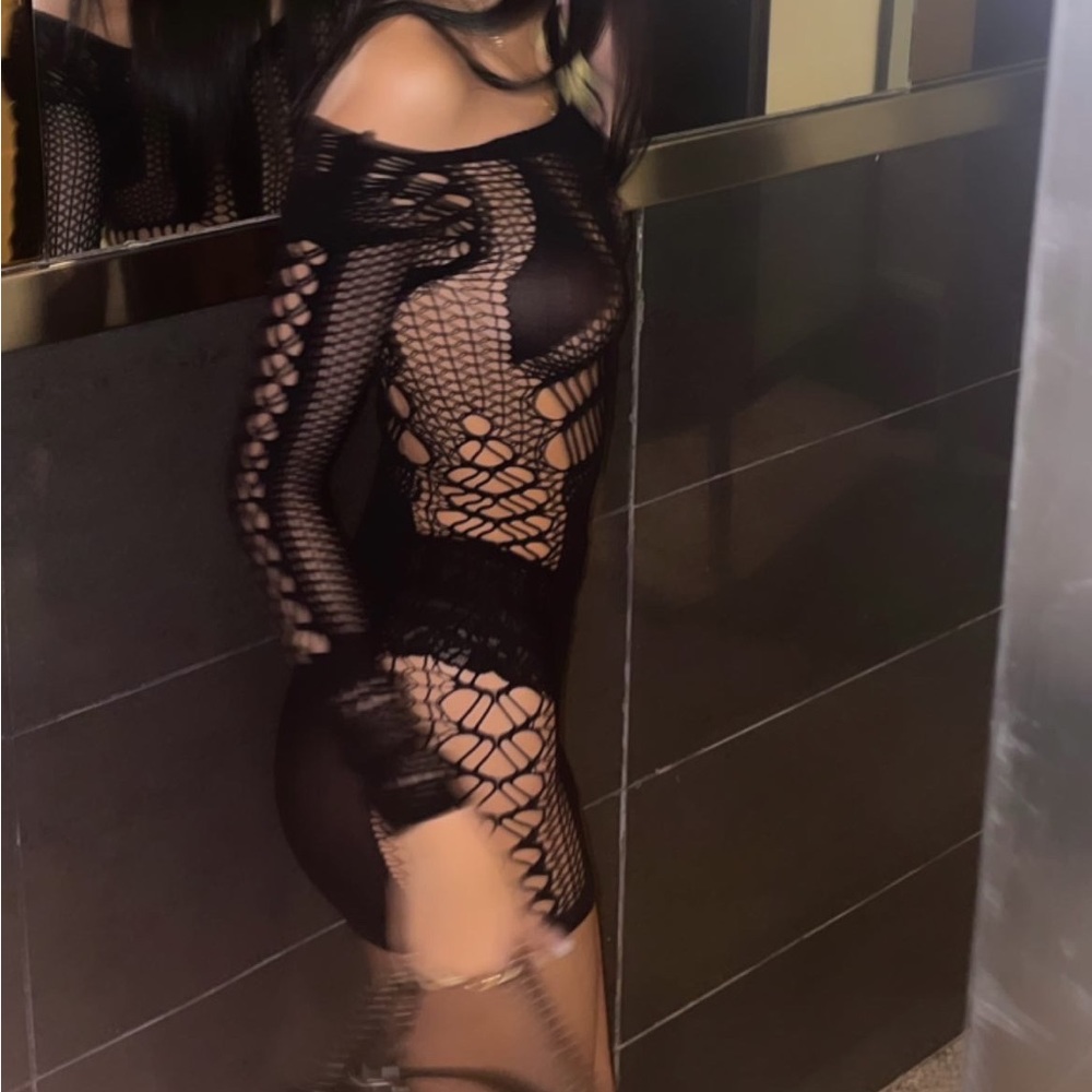 Fishnet dress